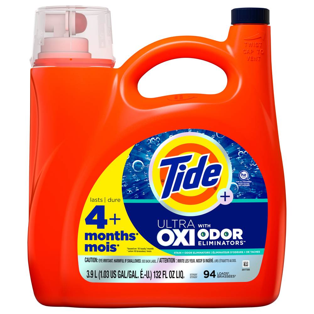 Tide Plus Ultra Oxi With Odor Eliminators Liquid Detergent (115 fl oz)