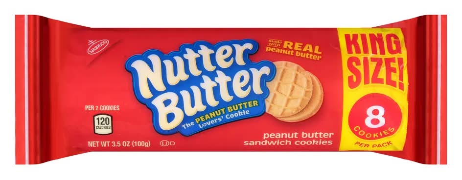 Nutter Butter Cookies Sandwich Peanut King Size