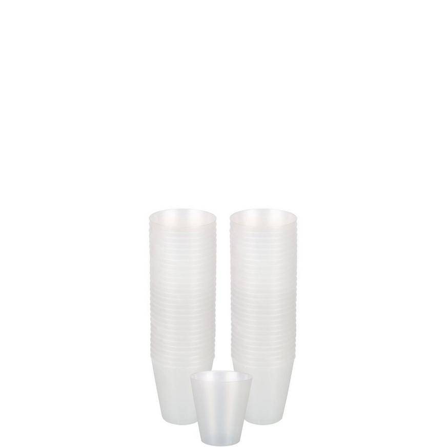 Party City Pearl Plastic Shot Glasses (100 ct) (white)