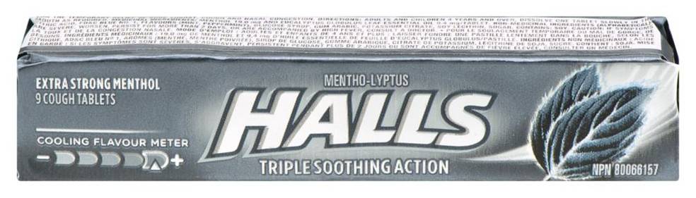 Halls Mento-Lyptus, Extra Strong Menthol (20 g)