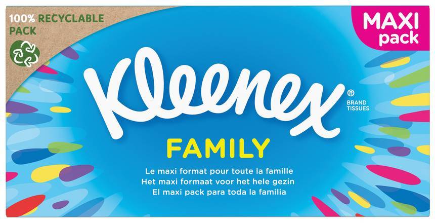 Kleenex® mouchoirs boîte - family x128