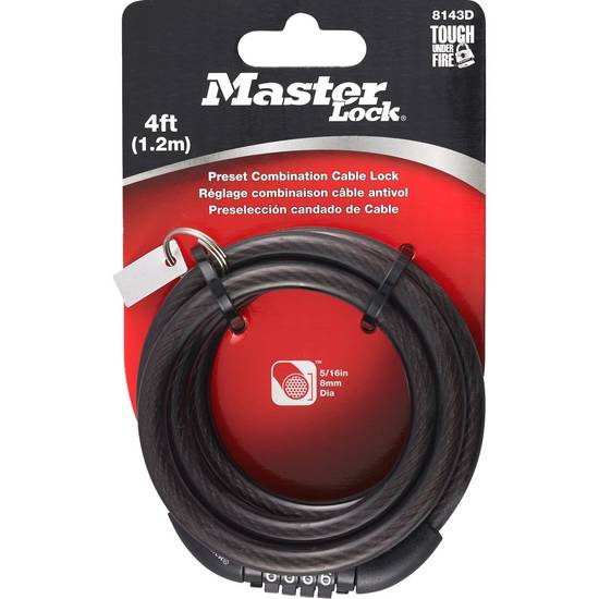Master Lock 4ft Combination Cable Lock