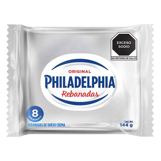 Philadelphia queso crema original en rebanadas (144 g)