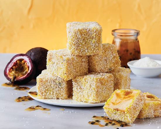 Passionfruit Cheesecake-Lamington 4 Pack