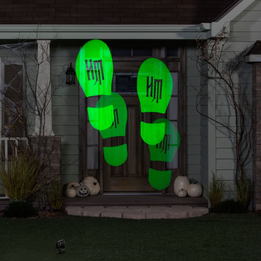 Disney The Haunted Mansion LED Green Footsteps Twinkling Projector | 555284