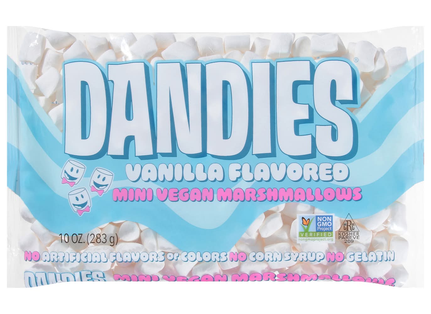 Dandies Mini No Gluten Vanilla Flavored Vegan Marshmallows (10 oz)