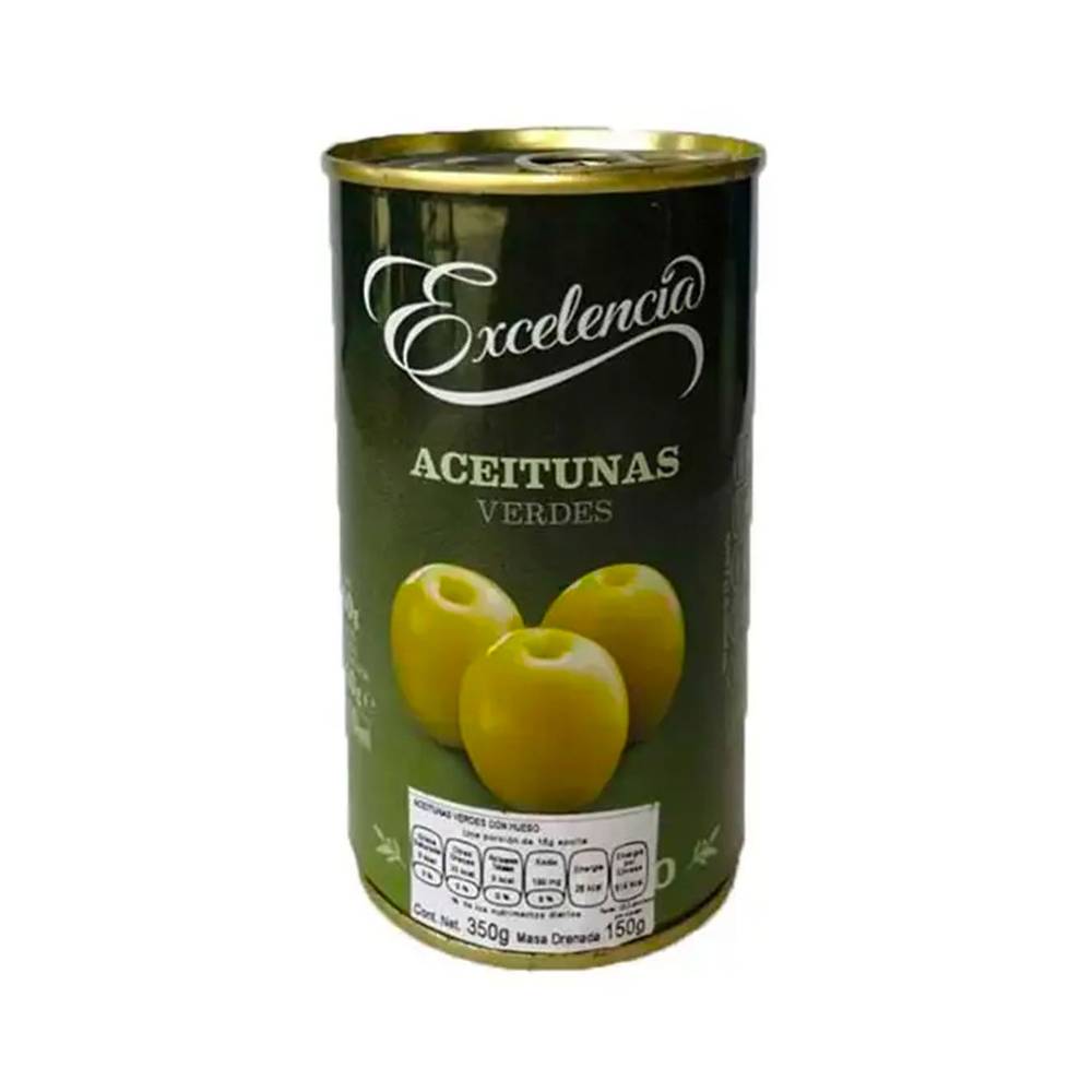 Excelencia aceitunas verdes sin hueso (lata 340 g)