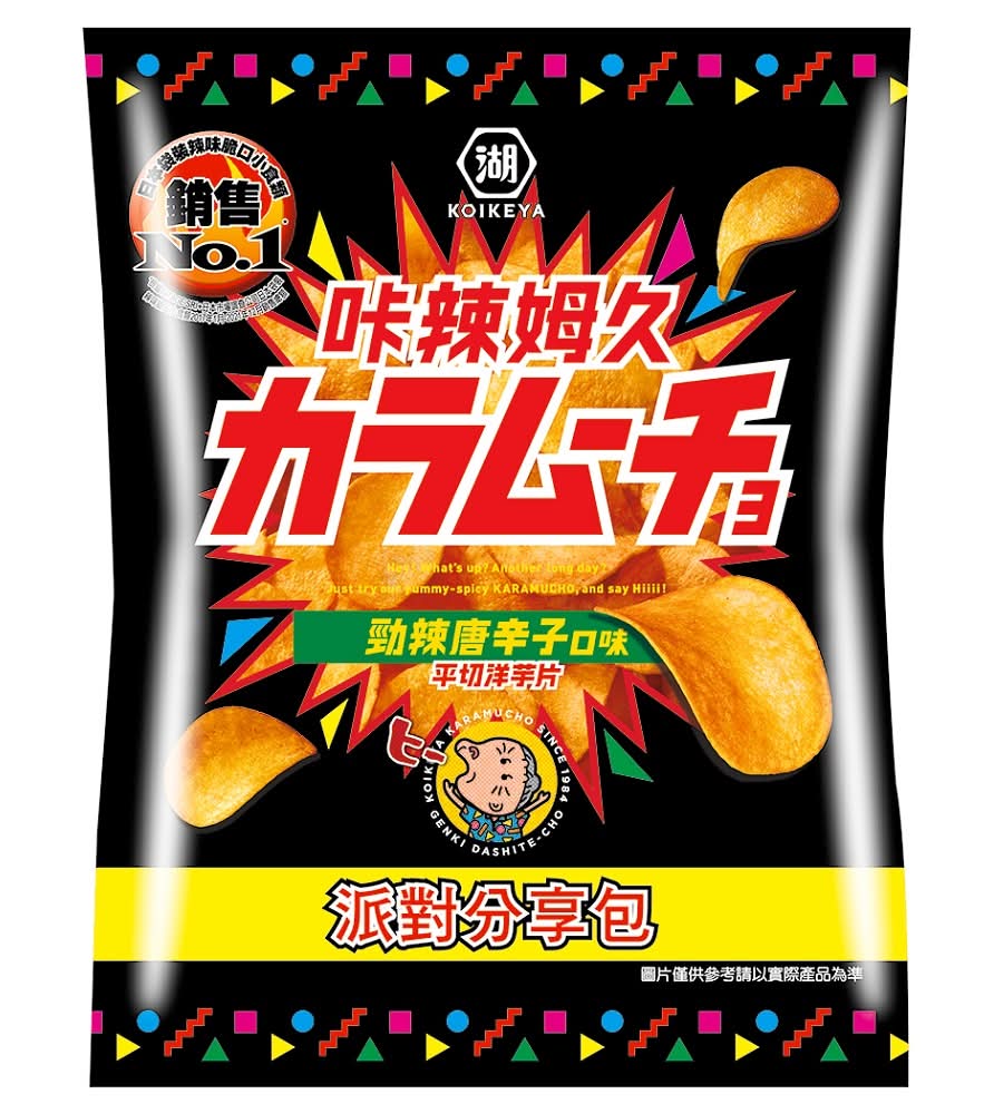 咔辣姆久平切洋芋片-勁辣唐辛子口味117g <117g克 x 1 x 1Bag包>