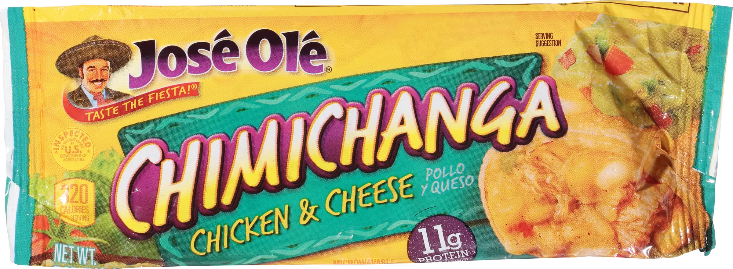 Jose Ole Taste the Fiesta Chimichanga, Chicken & Cheese (5 oz)
