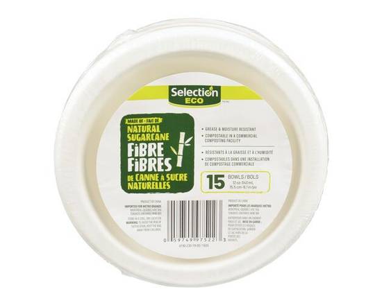 Selection · Bols en fibre ECO (15 unités) - Eco fibre bowls (15 units)