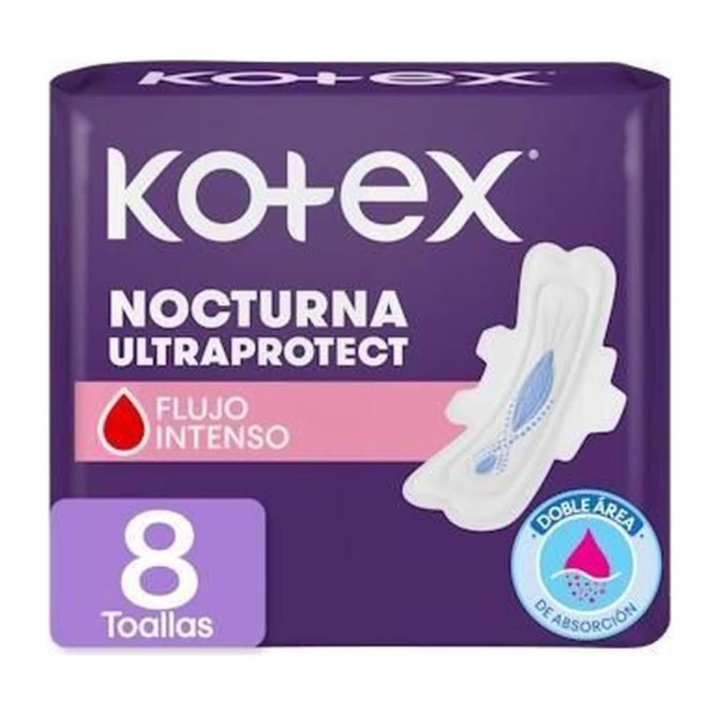 Toallas Femeninas Kotex Nocturna 8U