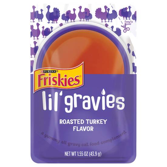 Friskies Lil' Gravies Roasted Turkey Flavor Cat Food (1.55 oz)