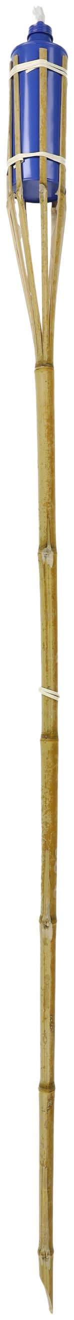 Bamboo Tiki Torch Dark Blue