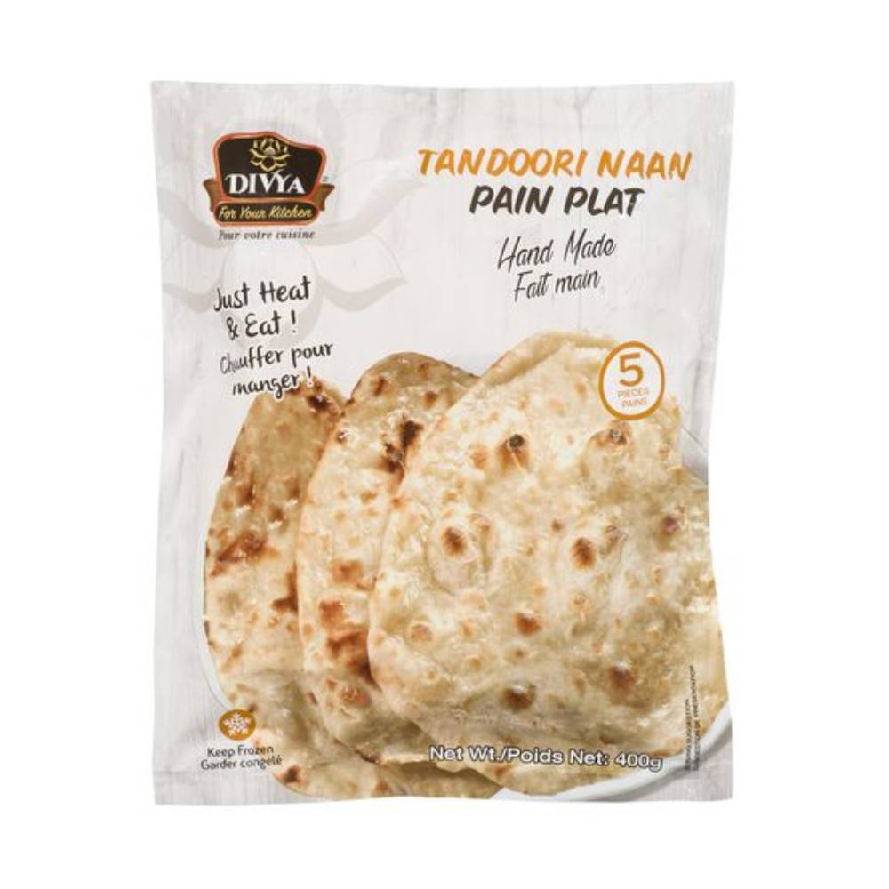 Divya Tandoori Naan (400 g, 5 ct)