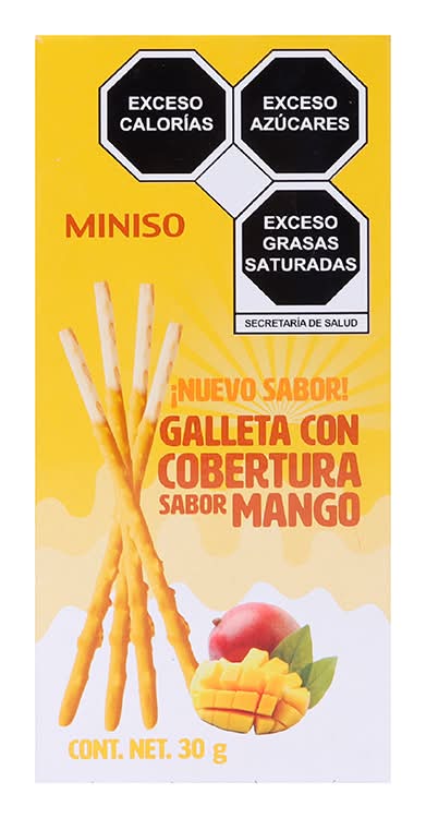 Miniso · Galleta con cobertura sabor mango (30 g)