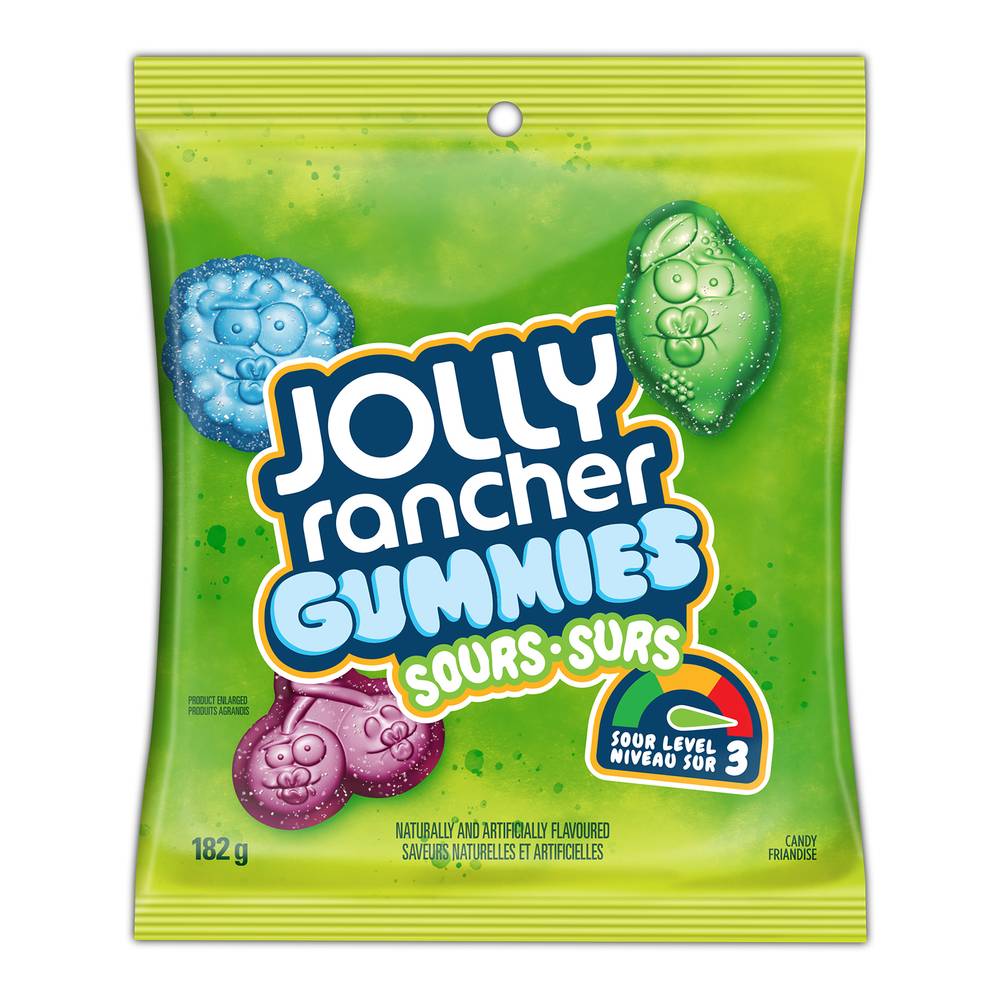 Jolly Rancher Sours Gummies, Blue Raspberry Lime & Black Cherry (182 g)