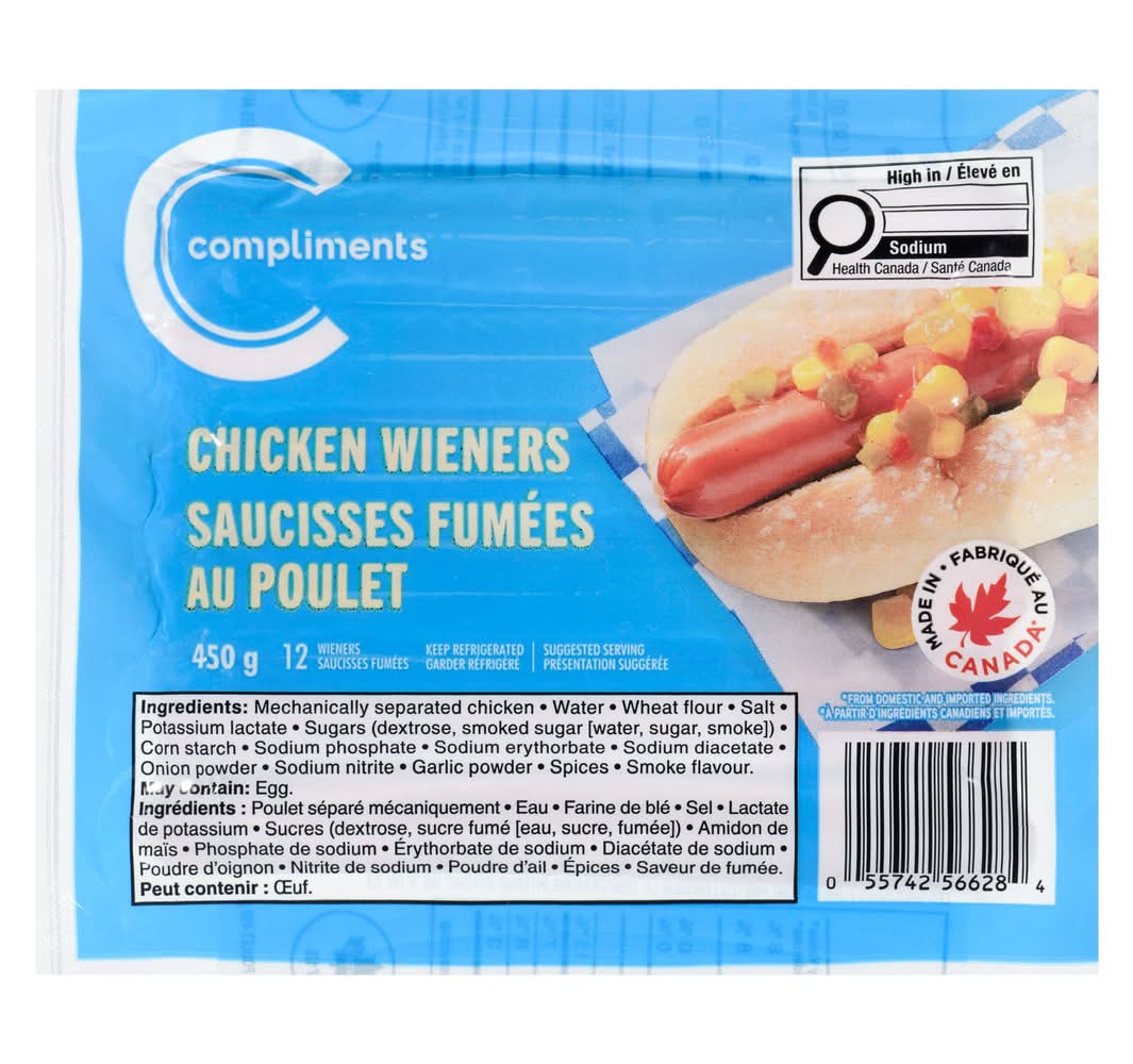 Compliments Chicken Wieners (450 g)
