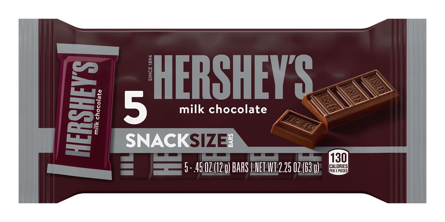 Hershey's Snack Size Milk Chocolate Candy Bars (0.45 oz)