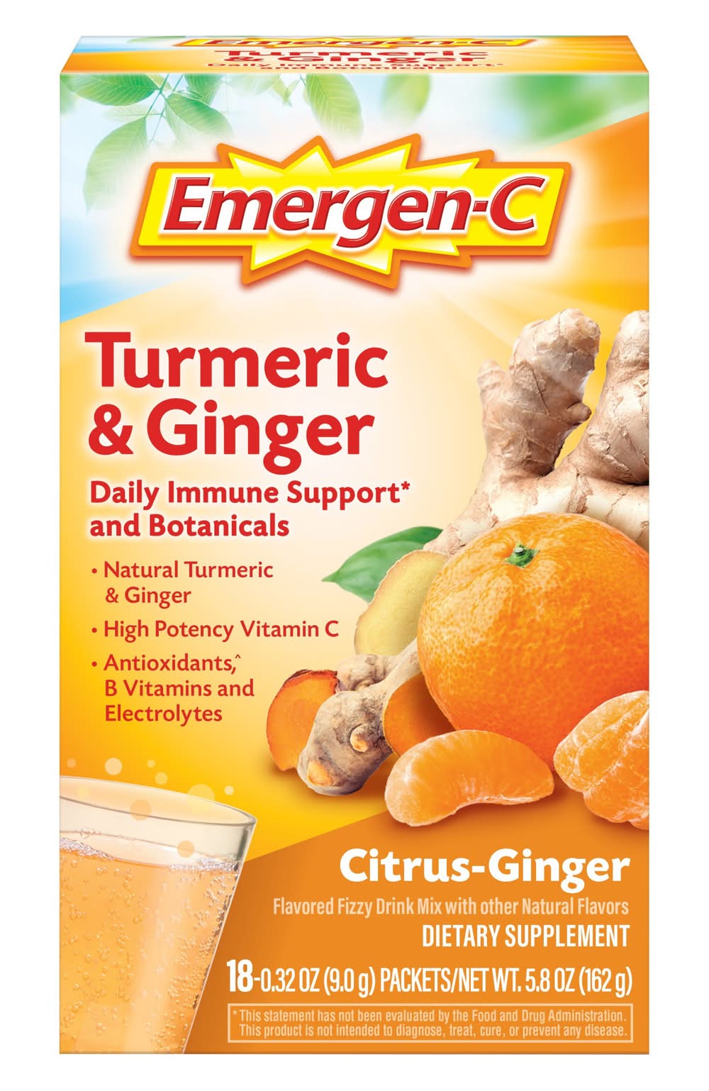 Emergen-C Turmeric & Ginger Citrus Supplement (5.4 oz)
