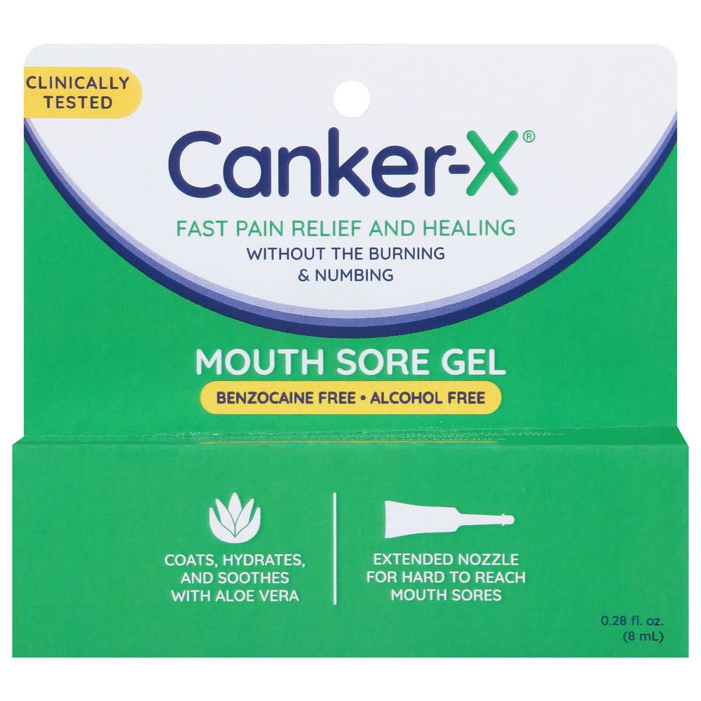 Canker-X Fast Pain Relief & Healing Mouth Sore Gel (0.28 fl oz)