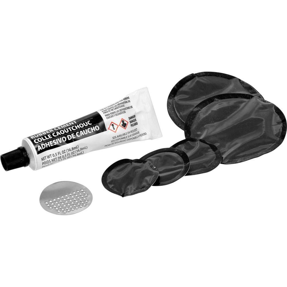 Monkey Grip Rubber Tire Repair Kit - 5 Patches, Rubber Cement, Buffer - Small and Medium Patches Included | 22-5-90813-MG