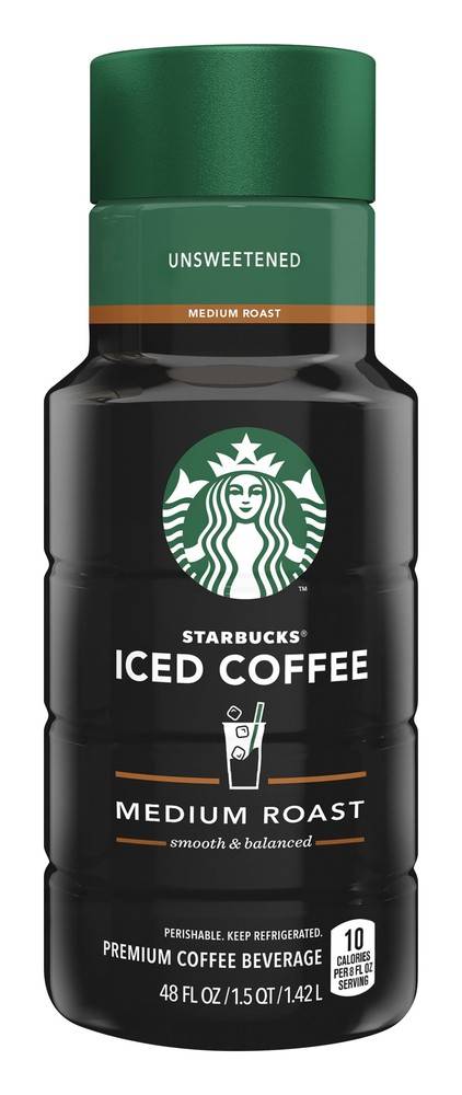 Starbucks · Unsweetened Medium Roast Iced Coffee (48 fl oz)