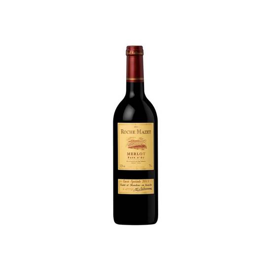 IGP Pays d'OC Merlot, vin rouge Roche mazet 75cl