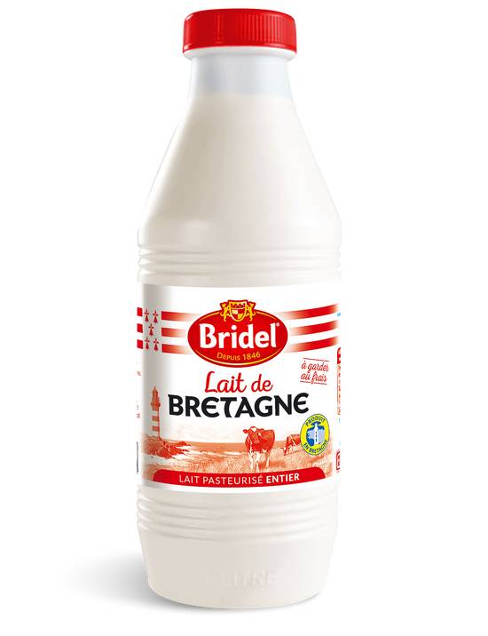 Bridel - Lait frais entier pasteurisé de bretagne (1 L)
