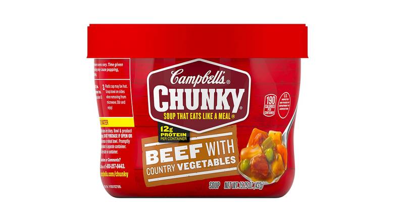Campbell'S Chunky Beef With Country Vegetables Soup