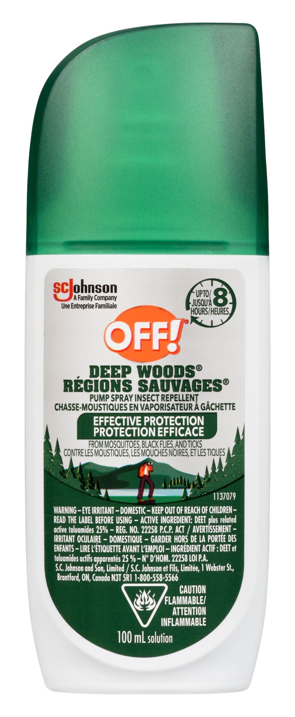 OFF! Deep Woods Insect Repellent Pump Spray (100 ml)