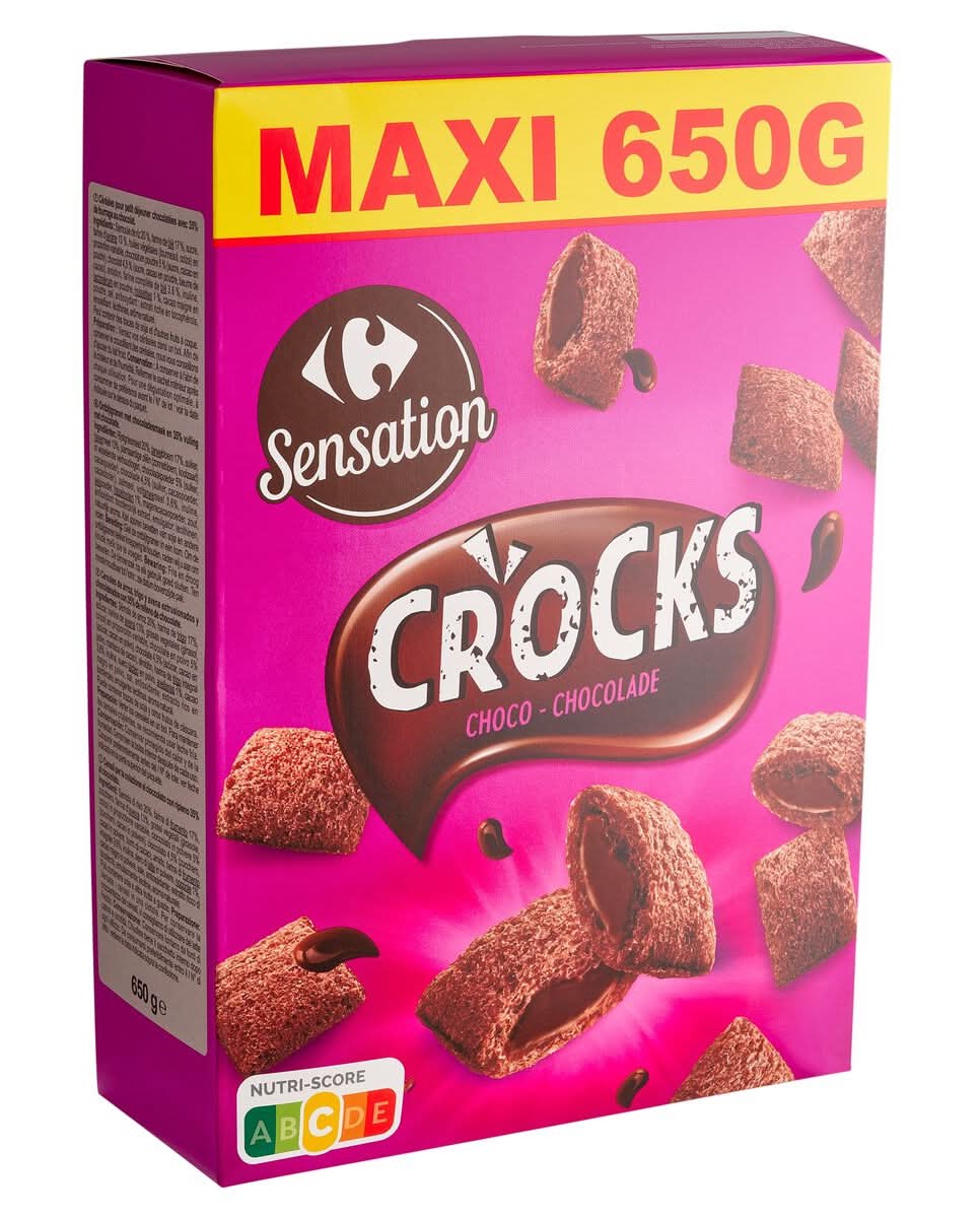 Carrefour Sensation Crocks Choco Maxi 650 g