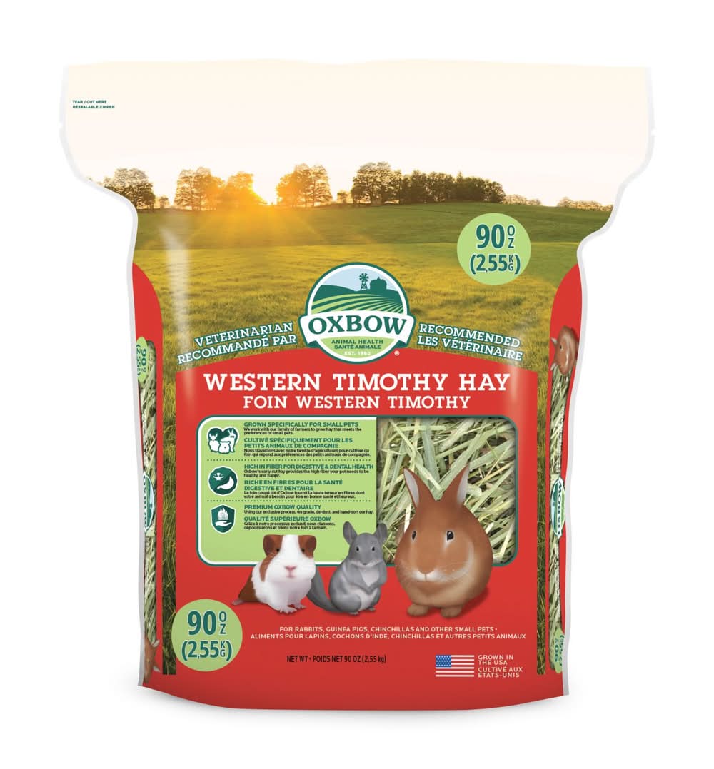 Oxbow Western Timothy Small Animal Hay, 90 oz