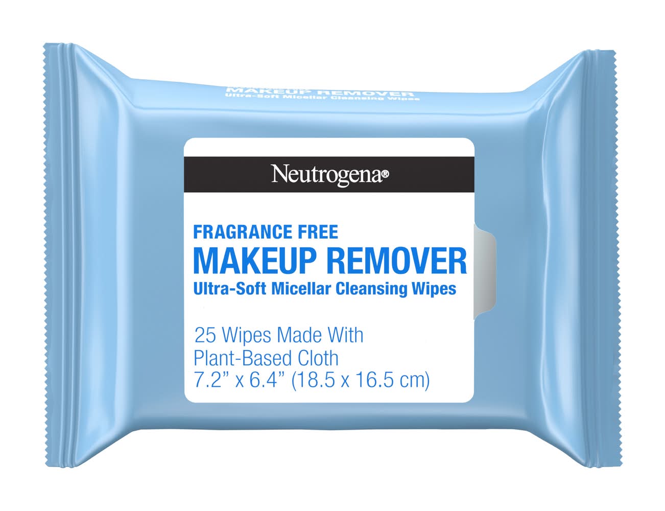 Neutrogena Fragance Free Makeup Remover Ultra Soft Cleansing Towelettes, 7.2x6.4 in (25 ct)