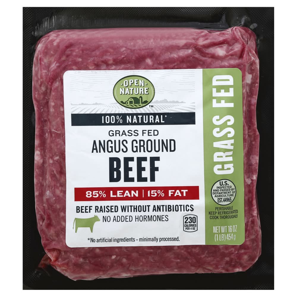 Open Nature Grass Fed Angus Ground Beef (16 oz)