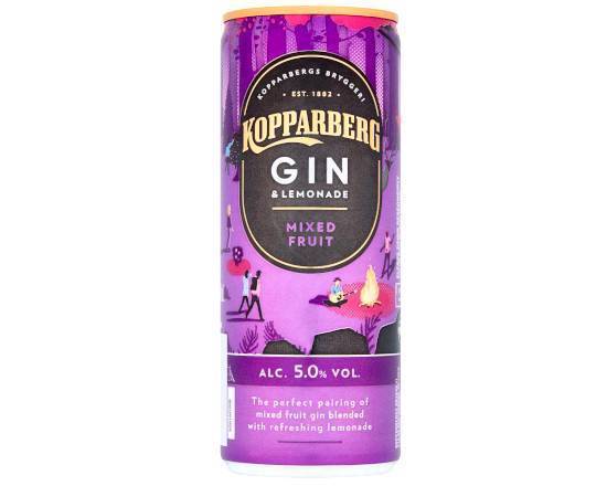 Kopparberg Gin&Lemonade Mixe Fruit 250ml Alc5.0%