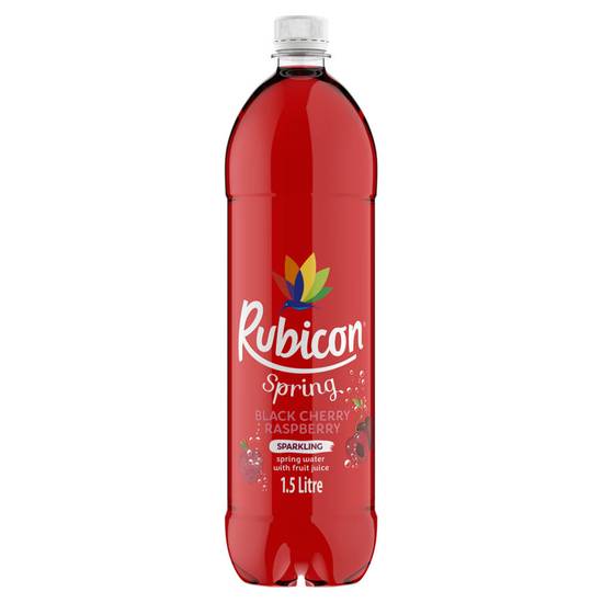 Rubicon Spring Black Cherry Raspberry Flavoured Sparkling Spring Water 1.5L