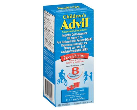 Advil · Children's Fruit-Flavored Liquid Ibuprofen 100 mg (4 fl oz)