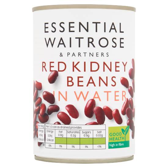Essential Waitrose Red Kidney Beans in Water