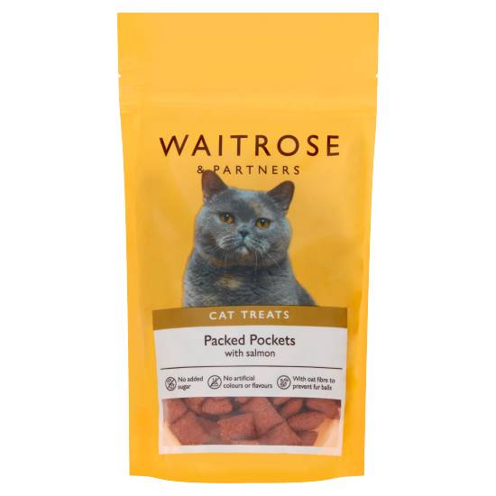 Waitrose Packed Pockets With Salmon Cat Treats