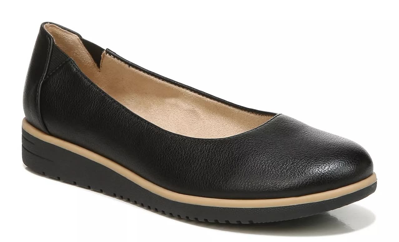 Soul Naturalizer Idea Ballet Flat (Black Wide - 10)