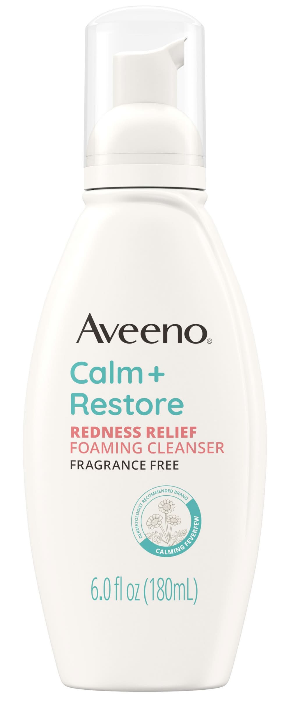 Aveeno Calm + Restore Redness Relief Foaming Cleanser (6 fl oz)