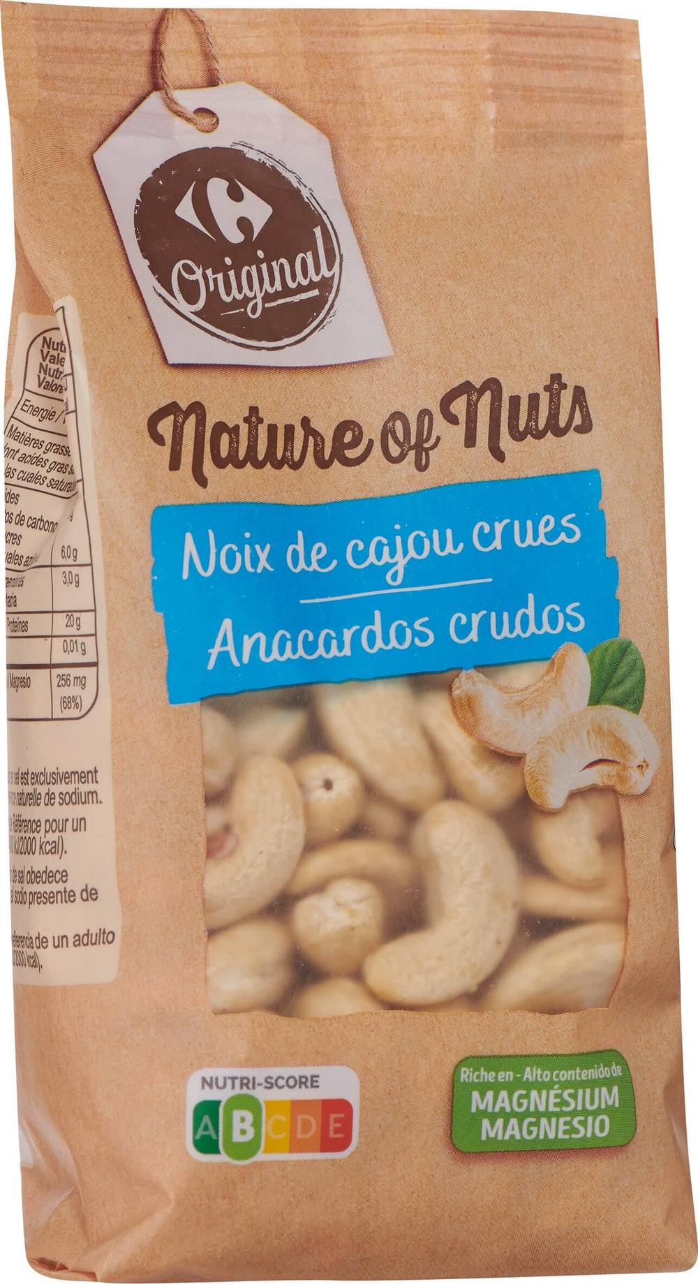 Carrefour Original - Noix de cajou crues (200g)