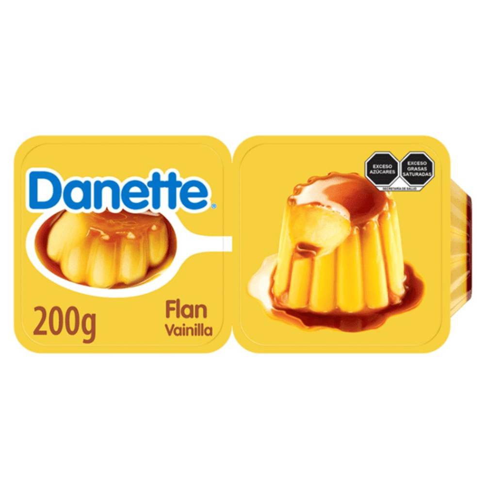 Danette flan de vainilla con caramelo (2 un)