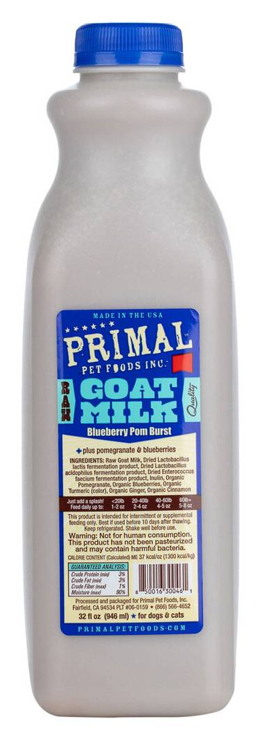 Primal Pet Foods Goat Milk, Blueberry Pom Burst (32 fl oz)