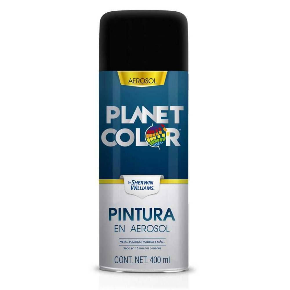 Sherwin Williams · Pintura en aerosol planet color negro brillante