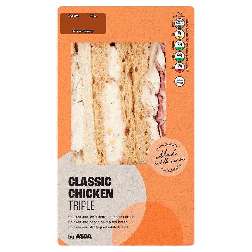 ASDA Chicken Triple Sandwich