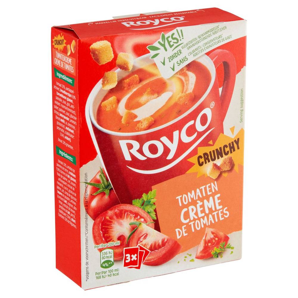 Royco Crunchy Crème de Tomates 3 x 18.1 g