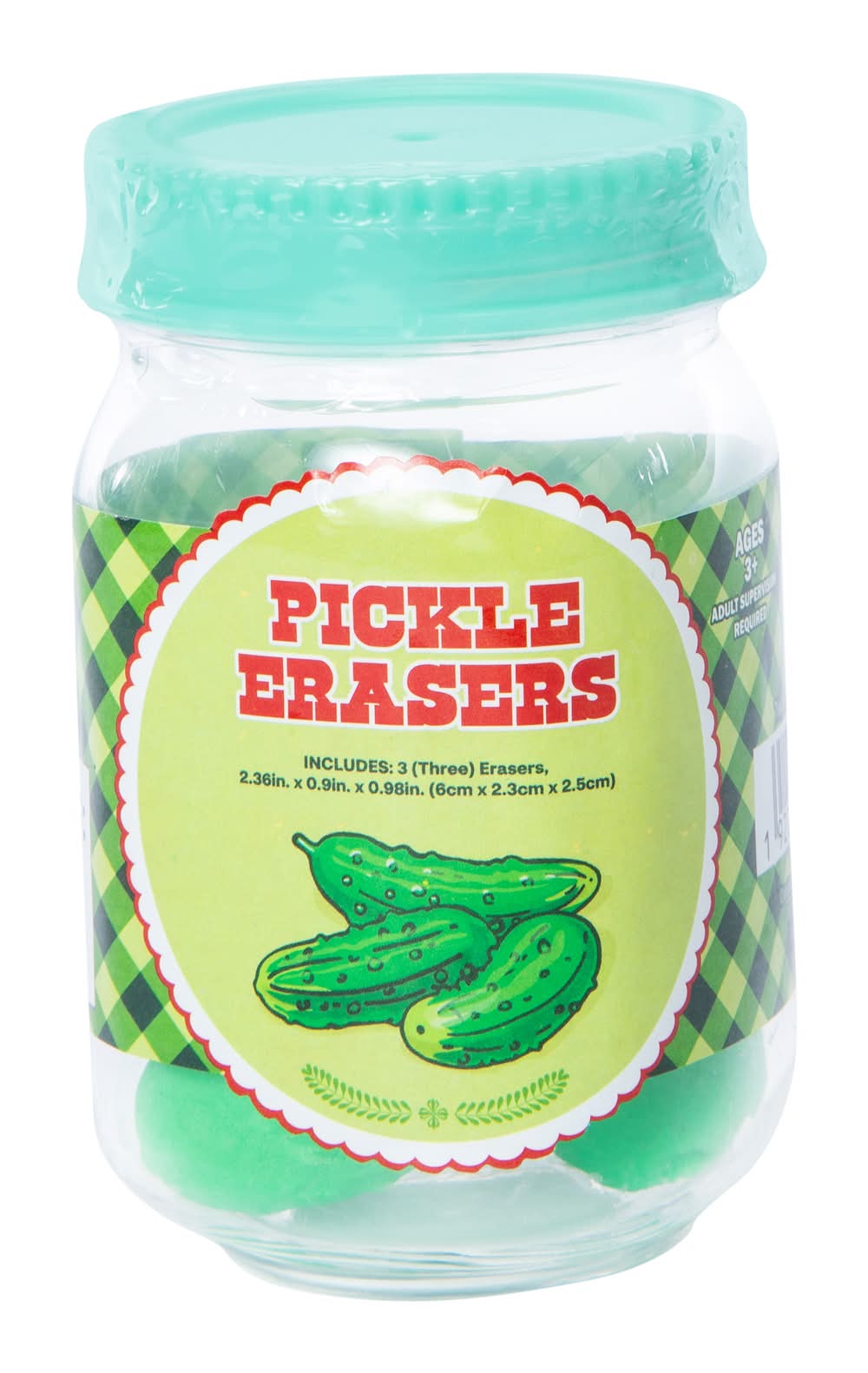 3D Foodie Eraser Set 3-Count Pickle