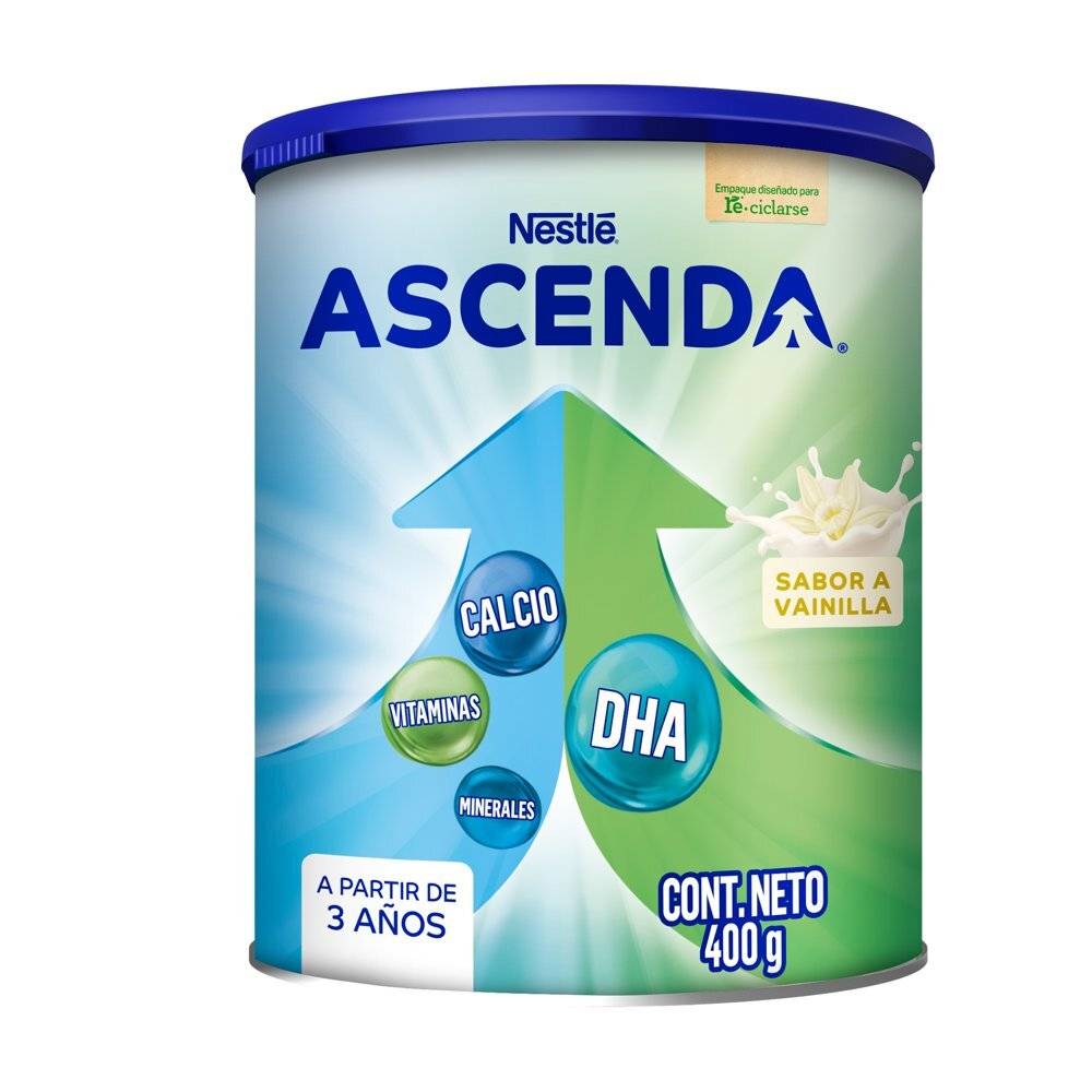 Nestlé · Ascenda suplemento alimenticio, vainilla (400 g)