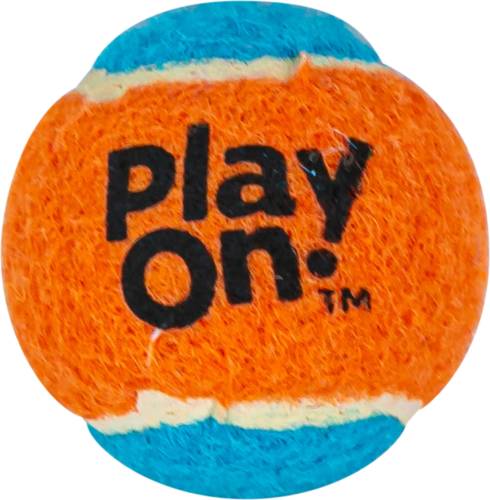 Play On Dog Toy Tennis Ball Colors, 2.5 In, Assorted